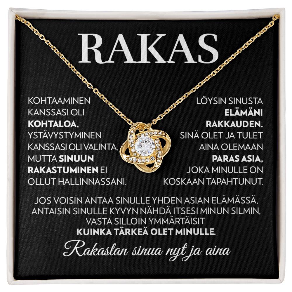 Rakkaalle - Elämäni Rakkaus - Love Knot Kaulakoru