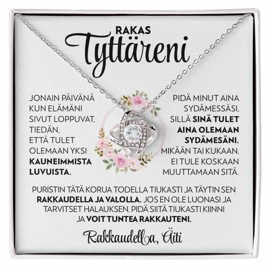 Tyttärelle (Äidiltä) - Sydän - Love Knot Kaulakoru