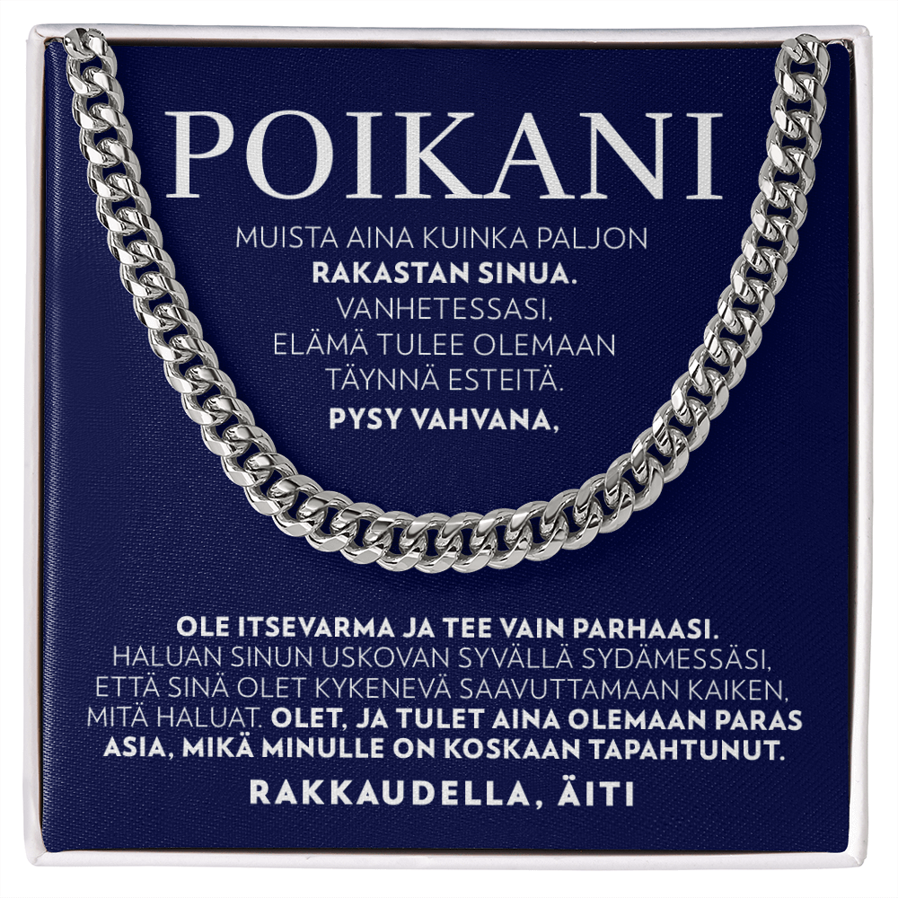 Pysy Vahvana - Panssariketju kaulakoru - Pojalle, Äidiltä