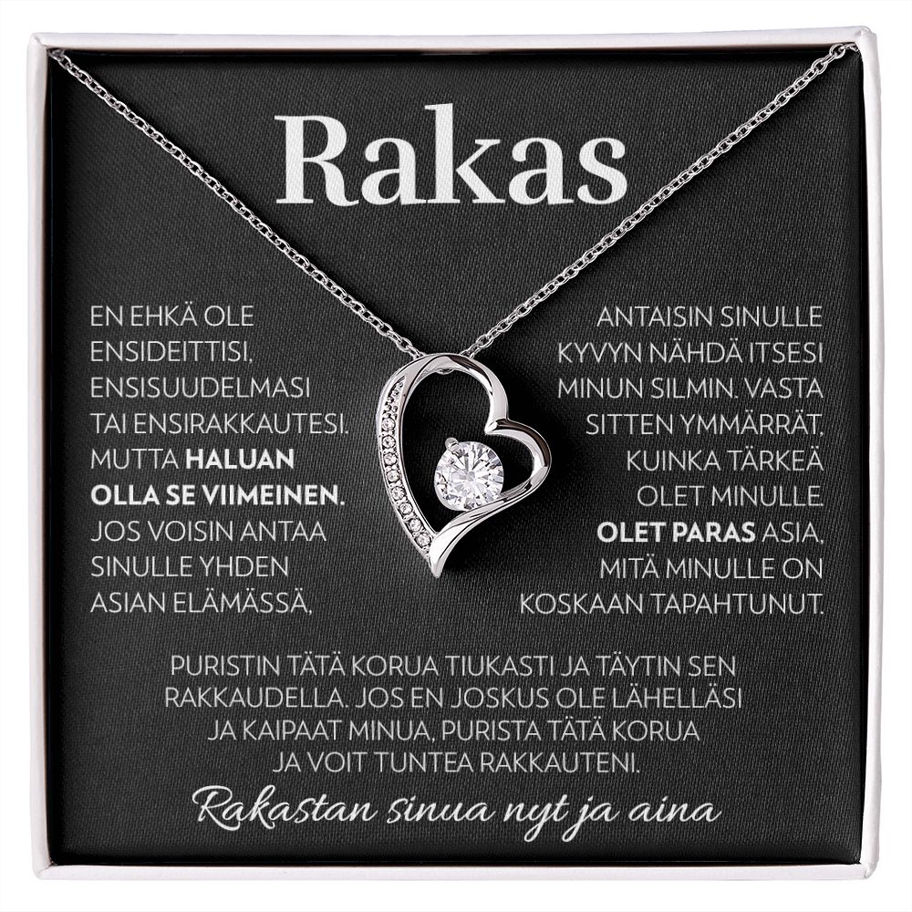 Rakas - Tunne Rakkauteni - Forever Love Kaulakoru